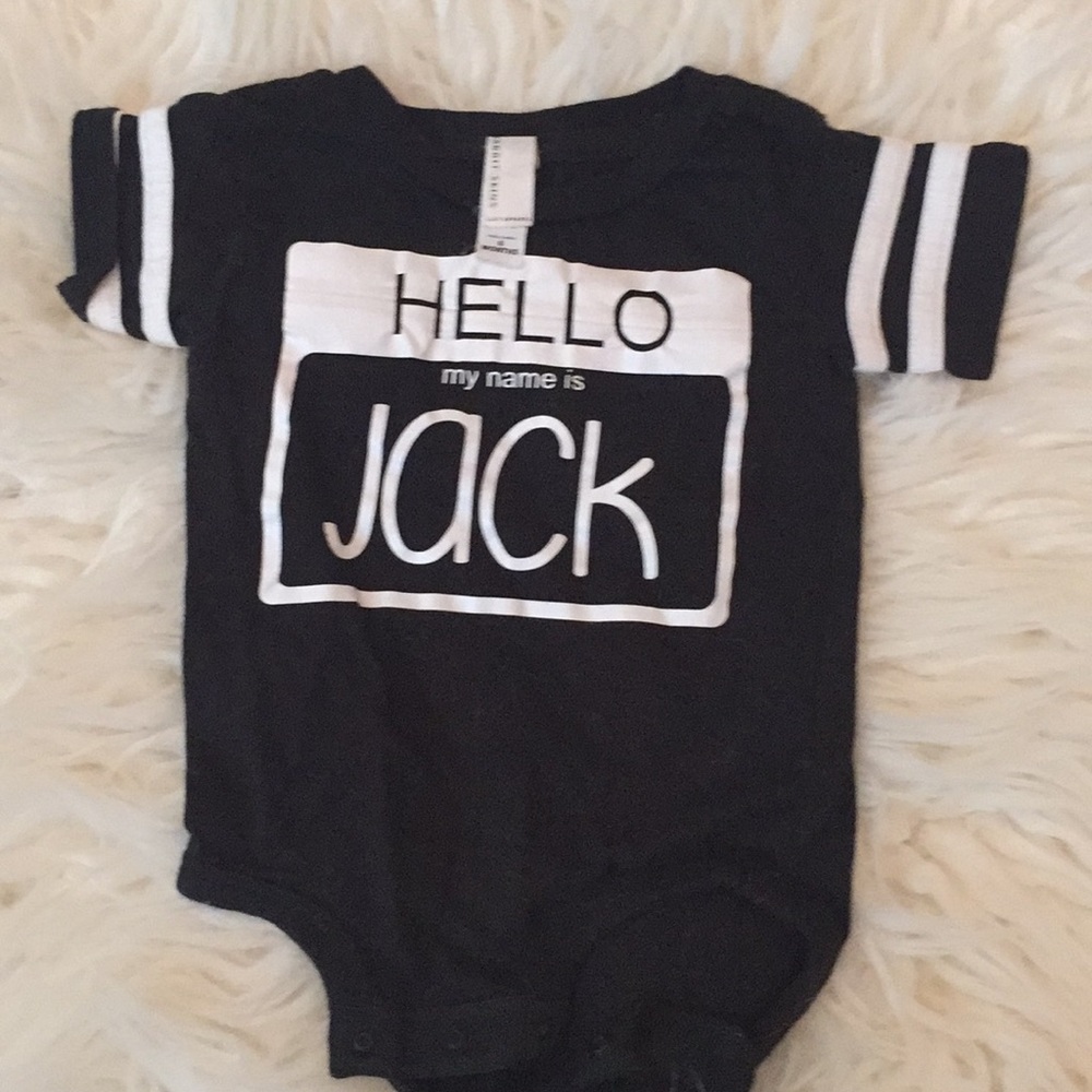 Hello My Name is Jack bodysuit